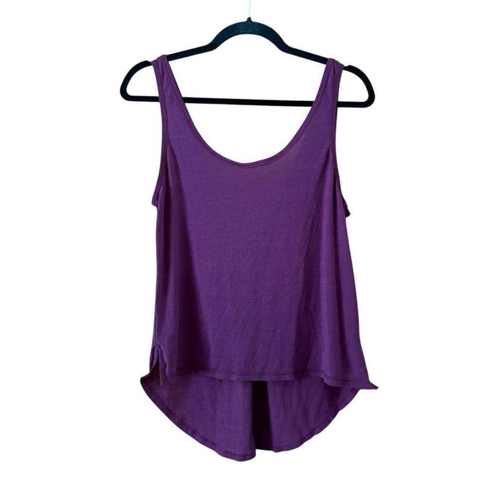 Lululemon Purple High Low Scoop Neck V-Back Tank Top Athletic Activewear